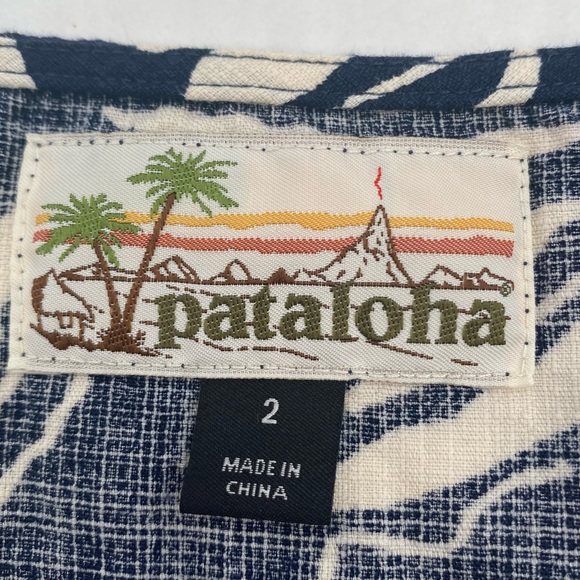 PATAGONIA I Pataloha Limited Edition Tropical Navy Floral Dress Organic Cotton 2 - Picture 10 of 11